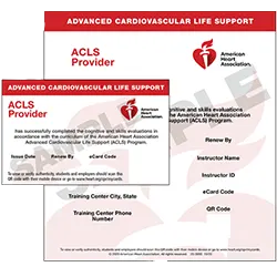Certificacion Soporte Vital cardiovascular Avanzado ACLS ecard